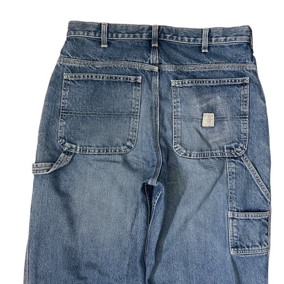 Vintage Abercrombie & Fitch Mens Carpenter Wide Leg Jeans Medium Wash Size 32L - Picture 3 of 16